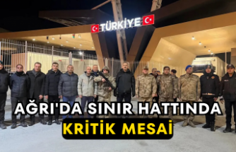 Ağrı'da Sınır Hattında Kritik Mesai