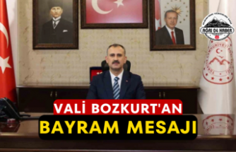 Vali Bozkurt'an Bayram Mesajı