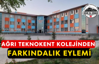 Ağrı Teknokent Kolejinden Farkındalık Eylemi