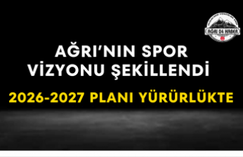 Ağrı’nın Spor Vizyonu Şekillendi 2026-2027 Planı Yürürlükte