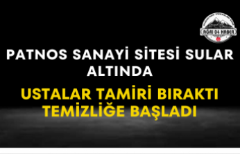 Patnos Sanayi Sitesi Sular Altında Ustalar Tamiri Bıraktı Temizliğe Başladı