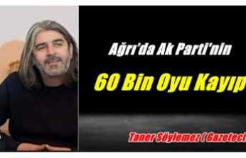 Ağrı’da Ak Parti'nin 60 bin oyu kayıp