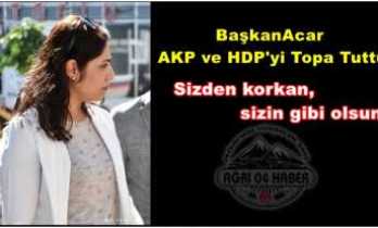 Ağrı Siyasetin En Sert Resti Başkan Acar'dan AKP ve HDP'ye Geldi '' SİZDEN KORKAN SİZİN GİBİ OLSUN''