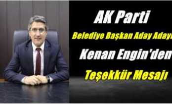 Kenan Engin'den Teşekkür Mesajı