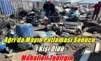Ağrı'da Mayın Patlaması Sonucu 1 Kişi Öldü