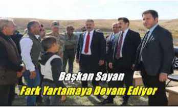 Başkan Sayan'dan Üreticiye Destek