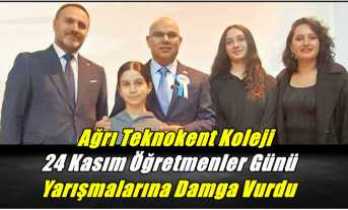 Ağrı Teknokent Koleji, 24 Kasım Öğretmenler Günü Yarışmalarına Damga Vurdu