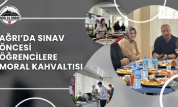 Ağrı’da Sınav Öncesi Öğrencilere Moral Kahvaltısı