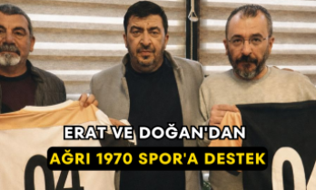 Erat ve Doğan'dan Ağrı 1970 Spor'a Destek