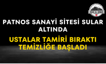 Patnos Sanayi Sitesi Sular Altında Ustalar Tamiri Bıraktı Temizliğe Başladı