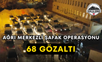 Ağrı Merkezli Şafak Operasyonu 68 Gözaltı