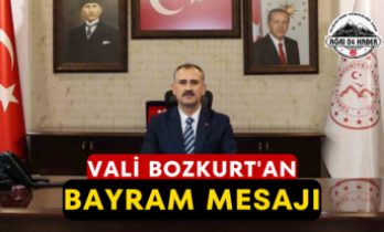 Vali Bozkurt'an Bayram Mesajı