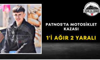 Patnos’ta Motosiklet Kazası 1’i Ağır 2 Yaralı