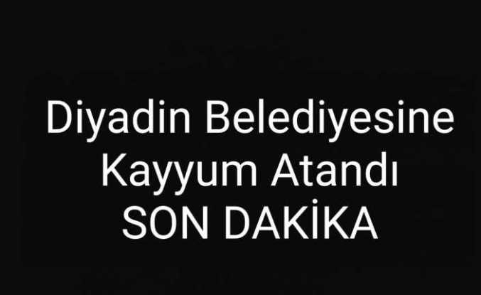 Diyadin Belediyesine Kayyum Atandı