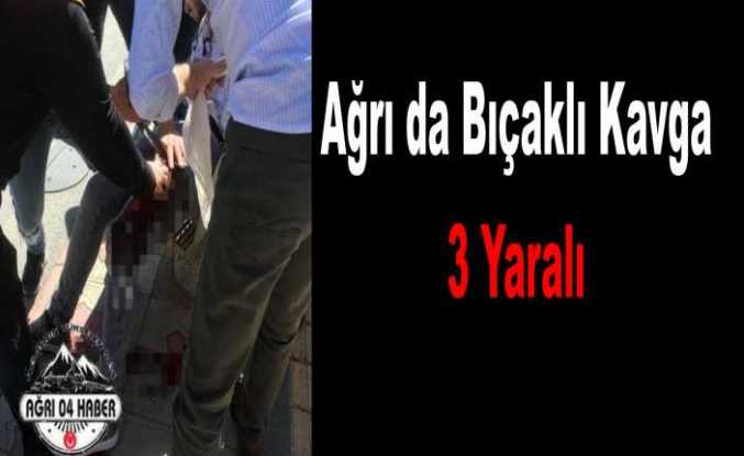 Ağrı da Bıçaklı Kavga 3 Yaralı