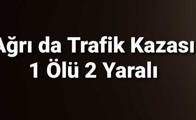 Ağrı da Trafik Kazası 1 Ölü 2 Yaralı