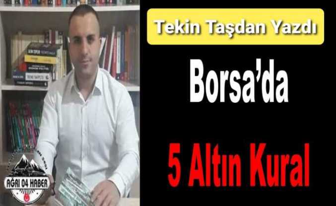 Borsa!da 5 Altın Kural