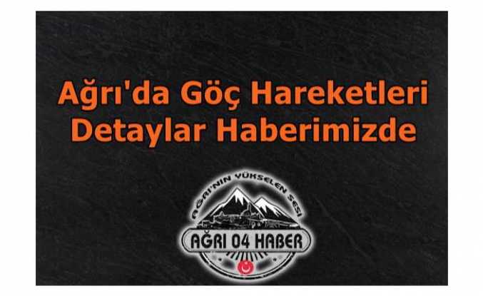 Ağrı'daki Göç Hareketliliği