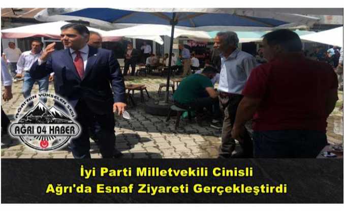 İyi Partili Vekil Ağrı'da Esnafı Ziyaret Etti