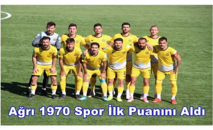 Ağrı 1970 Spor Puanla Tanıştı