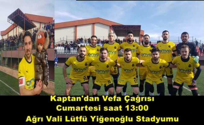 Ağrı Vefa Spor Seyirciden Destek İstiyor