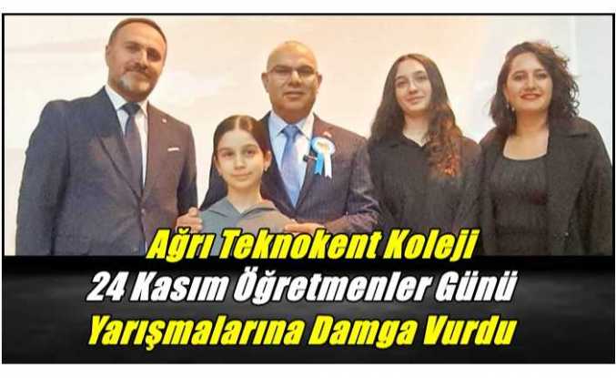 Ağrı Teknokent Koleji, 24 Kasım Öğretmenler Günü Yarışmalarına Damga Vurdu