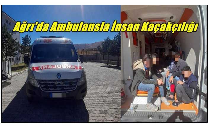 Ağrı'da ambulansla göçmen kaçakçılığı yapan iki kişi tutuklandı