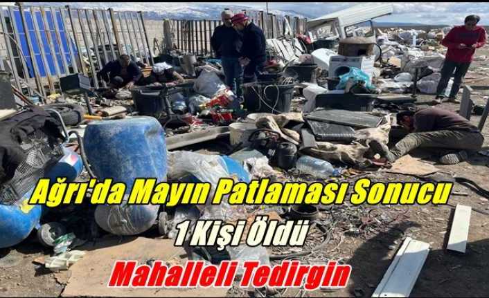 Ağrı'da Mayın Patlaması Sonucu 1 Kişi Öldü