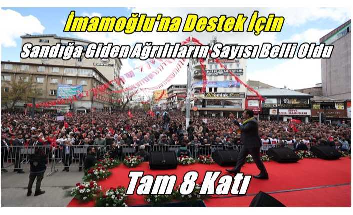 İmamoğlu'na Destek İçin Dayanışma Sandığına Giden Ağrılı Seçmen Sayısı Belli Oldu