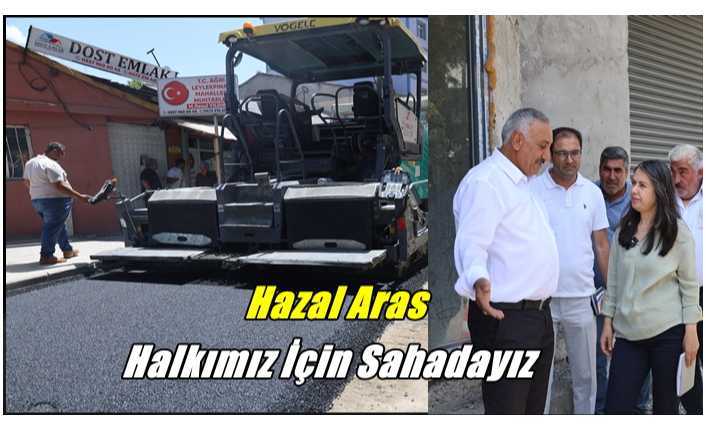 Ağrı Belediyesi Leylekpınar’da Asfalt Çalışmalarına Başladı