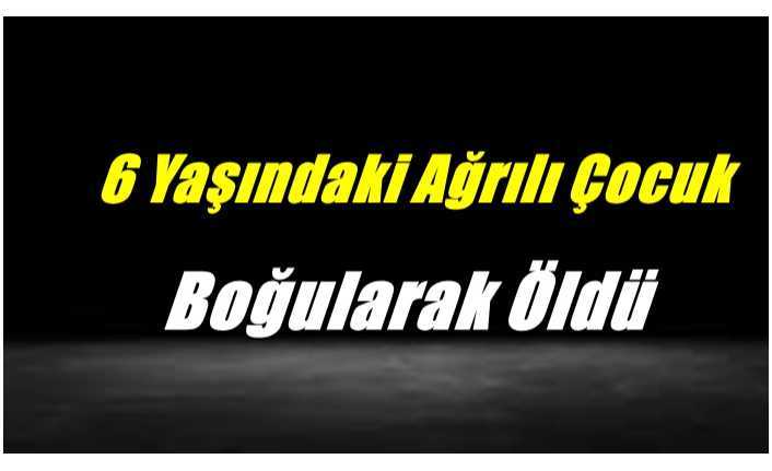 Ağrılı Çocuk Gölde Boğularak Hayatını Kaybetti