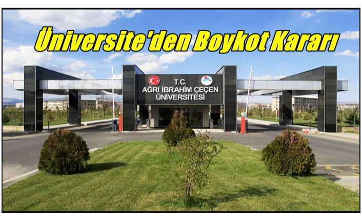 Ağrı İbrahim Çeçen Üniversitesi'nde Boykot