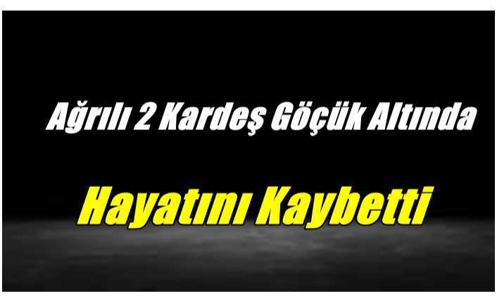 Ağrılı İki Kardeş Göçük Altında Can Verdi