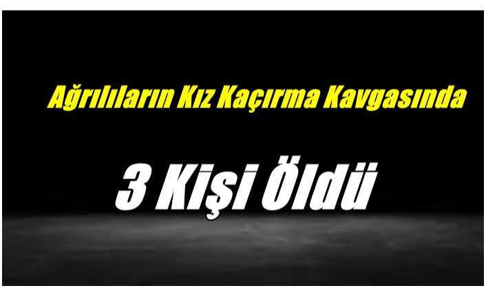Ağrılıların Kız Kaçırma Kavgasında 3 Kişi Öldü