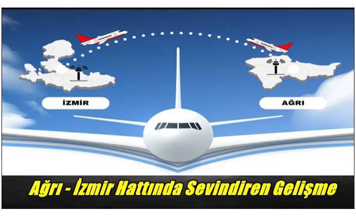 Ağrı İzmir Uçuşlarında Sefer Sayısı Arttırıldı