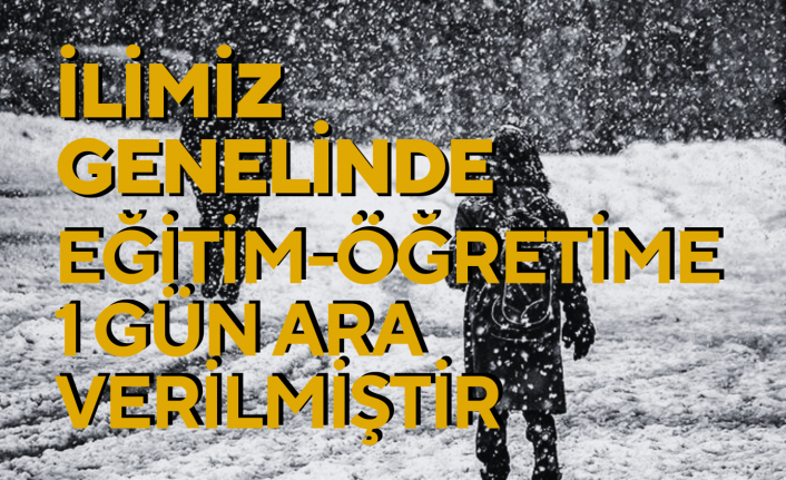 Ağrı'da Okullar 1 Gün Tatil Edildi