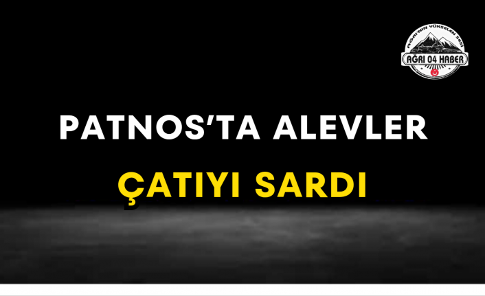 Patnos’ta Alevler Çatıyı Sardı